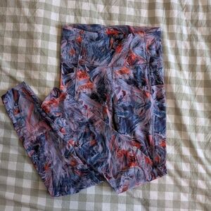 Lululemon Purple Multi Fast and Free Leggings